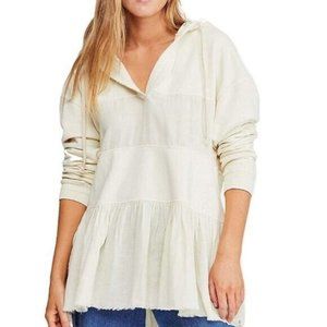 Free People Sail Away Tunic Hoodie Oversized Top XS